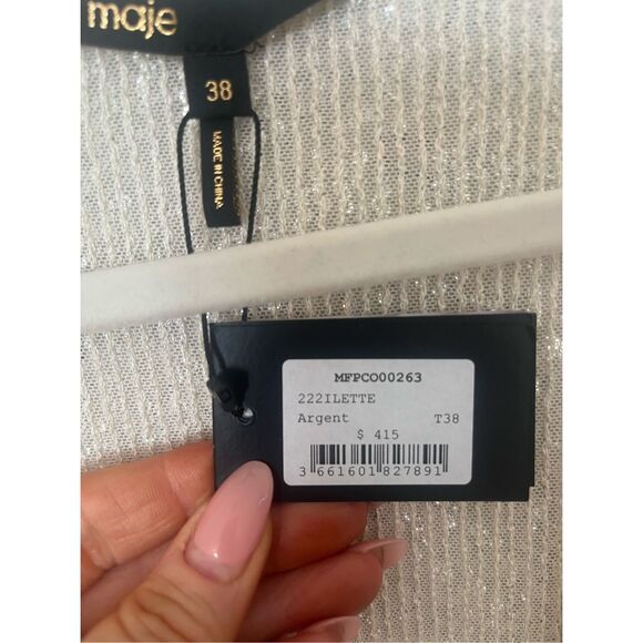 MAJE Sequined tulle playsuit FR 38 NEW NWT - Picture 9 of 11